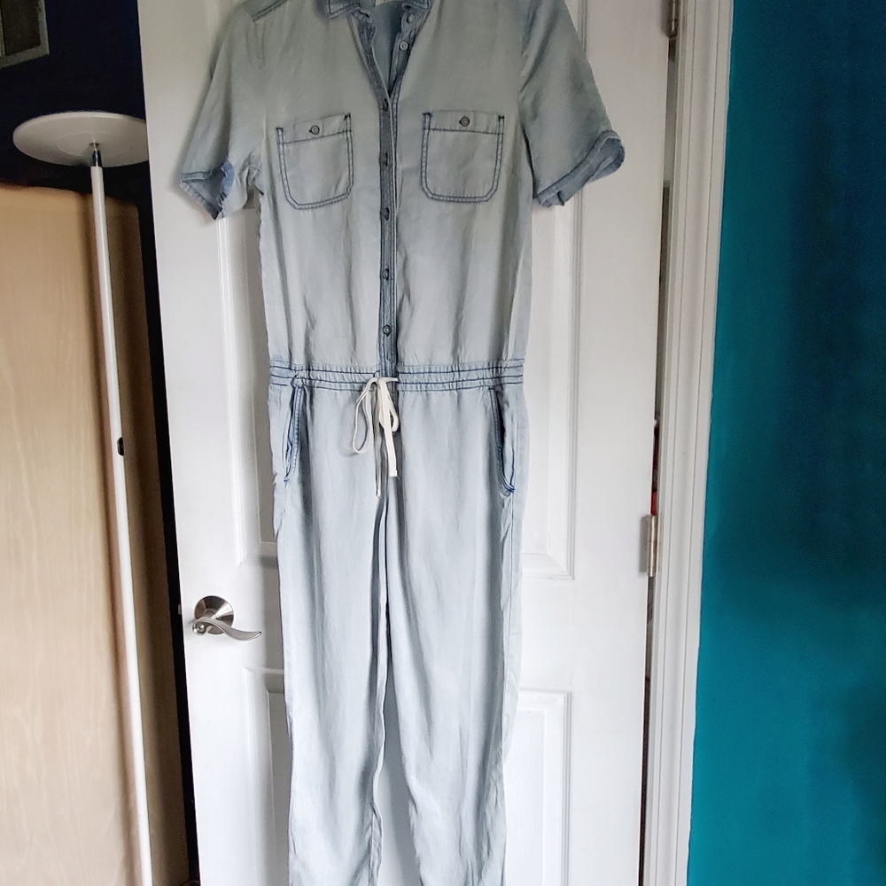 Lou & Grey Jean Jumpsuit EUC - Picture 6 of 12
